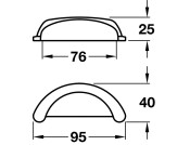 Ariel Cup Hdl ZA Pol Chrome 76mm cc