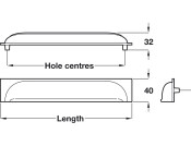 Queslett Cup Hdl Brass Pol Nkl 202mm cc