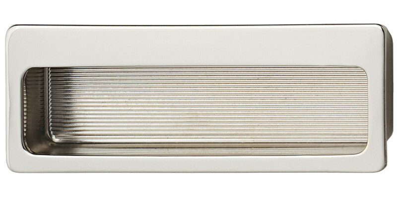 Inset Hdl Brass Pol Nkl Plt/Matt 75x32mm