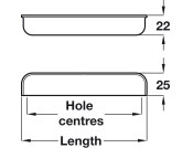 Odessa Cup Handle Brsh Copper 128mm cc