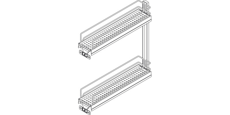 VS SUB Slim 150mm PO 90D 2-Tier Chr