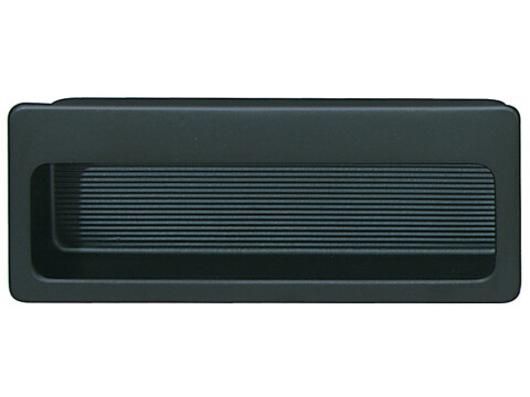 Inset Hdl Steel Matt Black 75x32mm