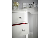 Harley Knob Glass/Brass Pol Chr D30x41mm