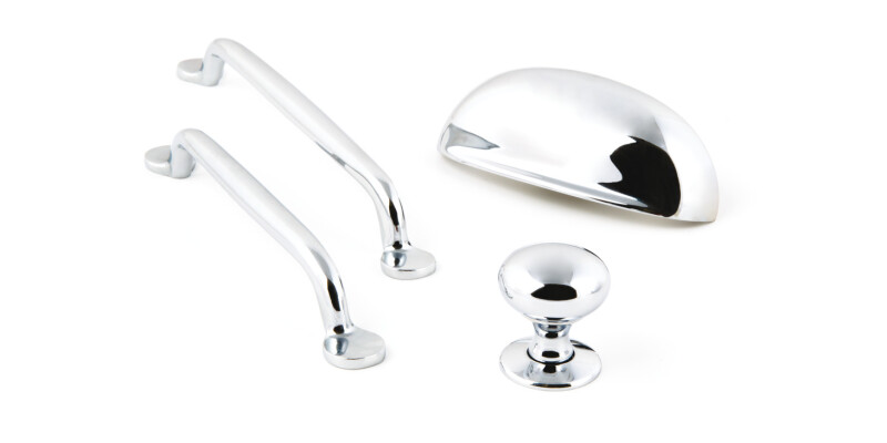 Restoration Cup Hdl Brs Pol Chr 96mm cc