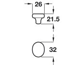 Floyd Knob ZA SS Effect 32x26x21.5mm