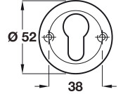 Space Escutcheons Pro Cyl 304 PSSS