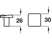 Lyle Knob ZA Pol Chrome 30x26mm