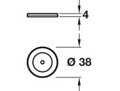 Metropolis Backplate 303 SSS D38mm