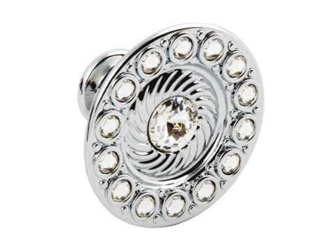 Diamond Knob Swarovski ZA Pol Chr D45mm