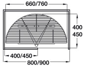 1/2 Carousel Slide Wire Dr 400/800mm Cab
